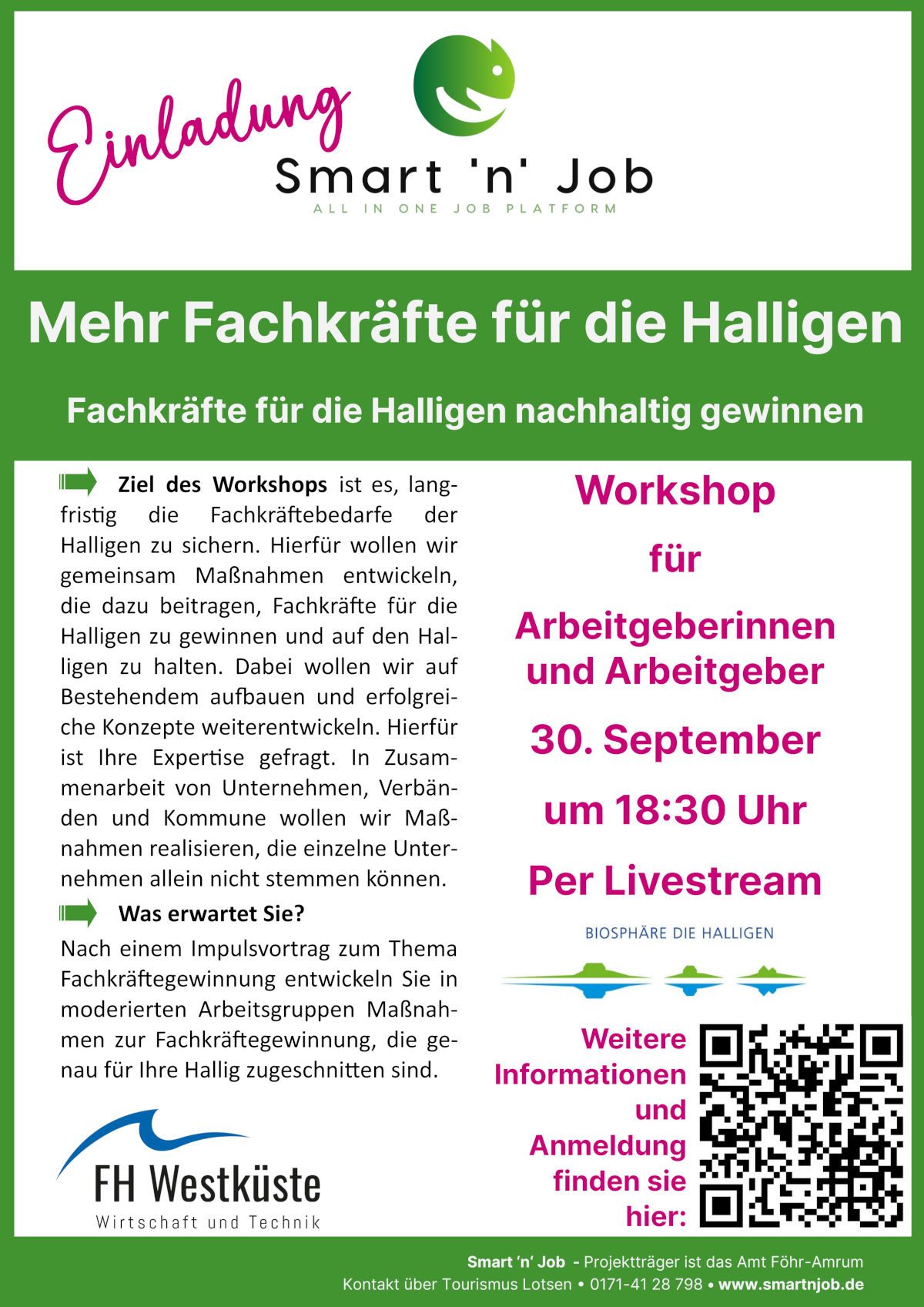 Plakat Fachkräfte für die Halligen